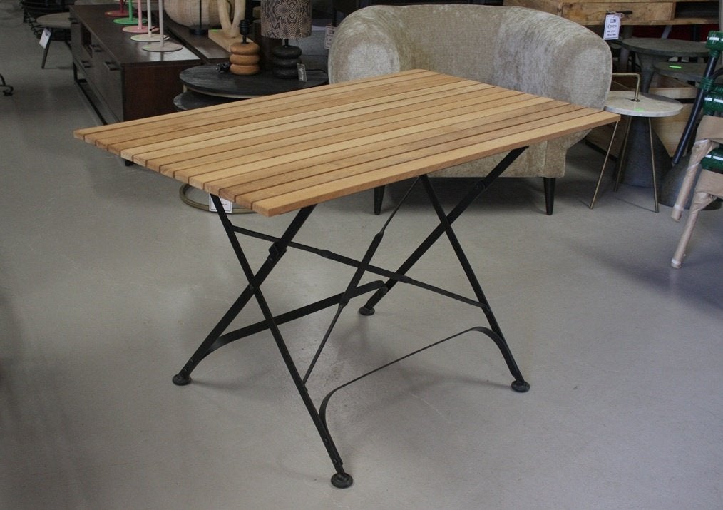 Leuke tuintafel klaptafel aluminium teakhout 115 x 70