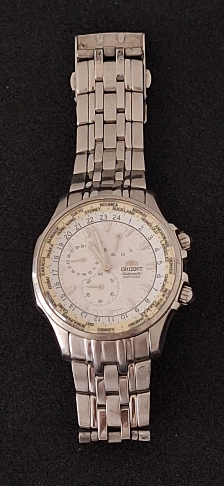 Orient automatisch horloge met Power Reserve indicator, Overige merken, Staal, Staal, Polshorloge