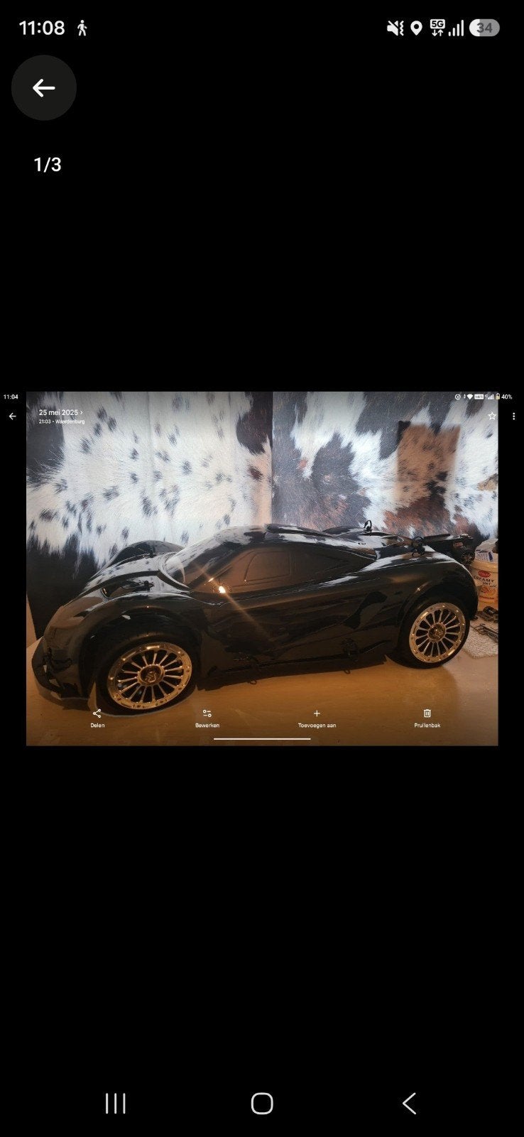 rc bezine auto f5, Ophalen