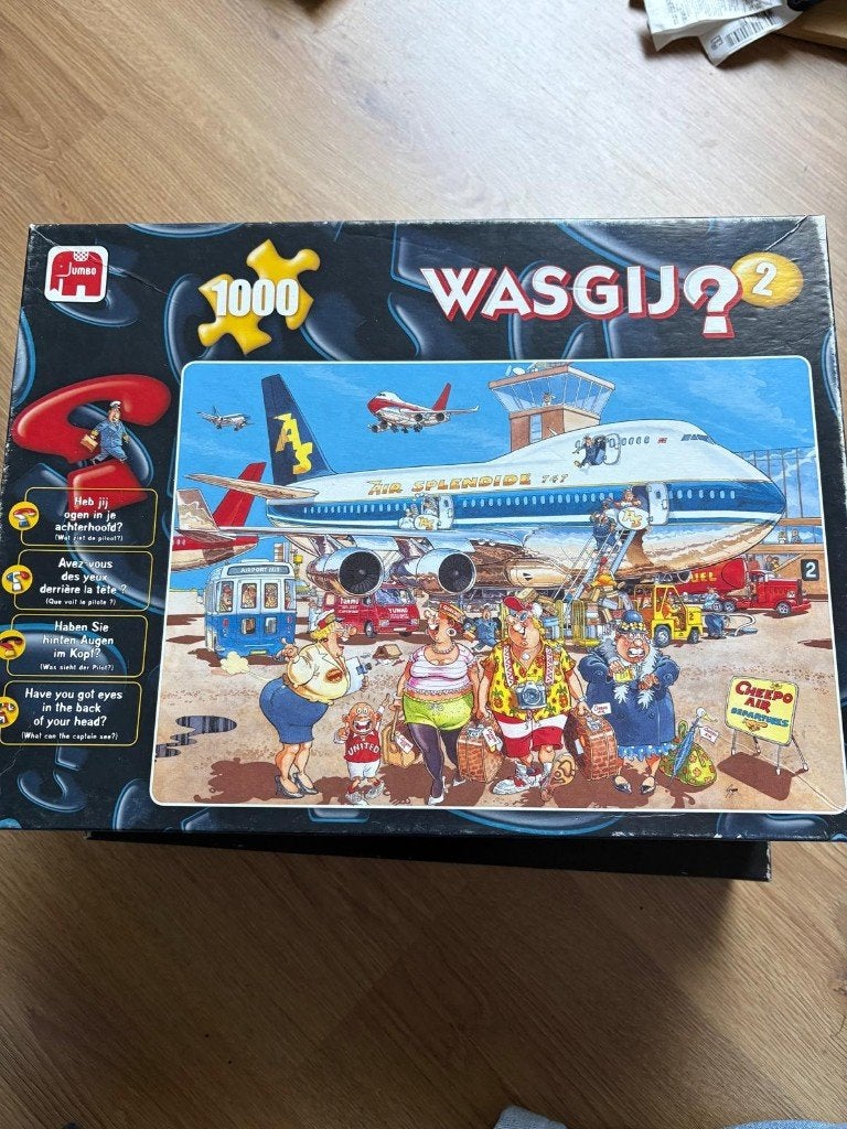 Wasgij? Original 2: De Vlucht - 1000 stukjes puzzel, Ophalen, 500 t/m 1500 stukjes, Gebruikt, Legpuzzel
