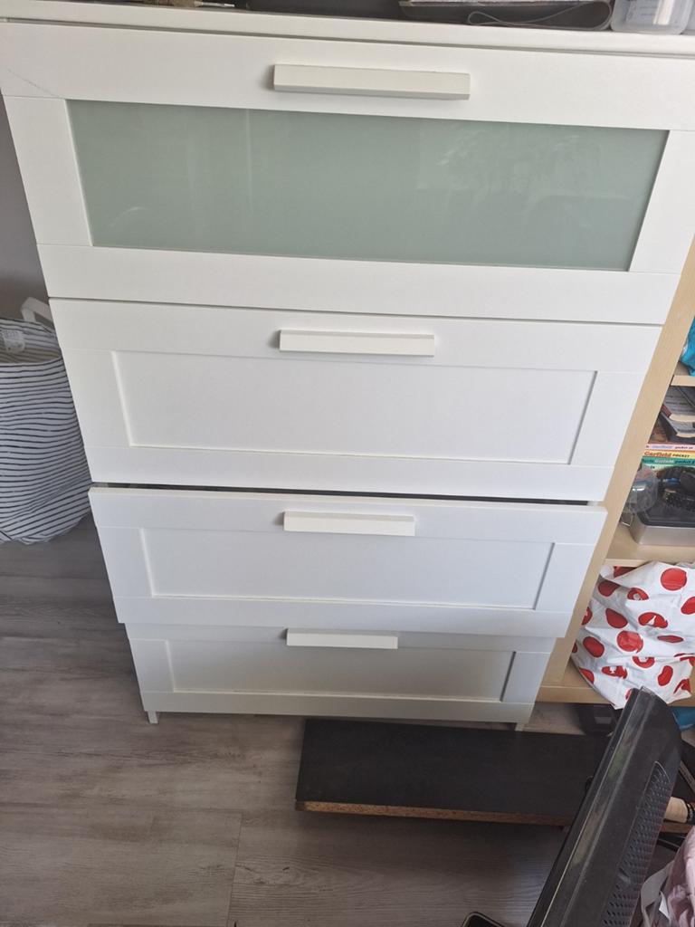 Ikea Brimnes kast wit - 124x78x41 cm - Zeer goede staat, Huis en Inrichting, Kasten | Ladekasten, Zo goed als nieuw, 100 tot 150 cm