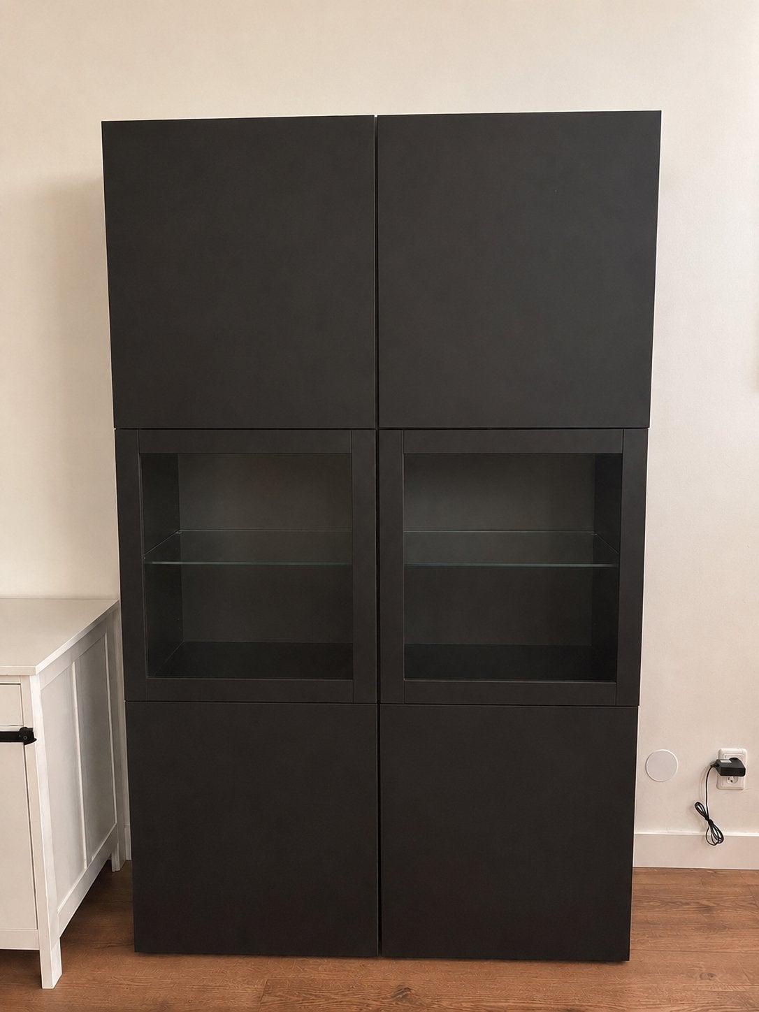 IKEA BESTÅ opbergkast zwart mat afgewerkt, Ophalen, 100 tot 150 cm, Zo goed als nieuw, 150 tot 200 cm