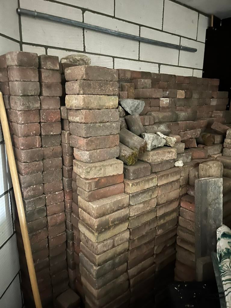 GRATIS bakstenen op te halen, Tuin en Terras, Ophalen, Beton, Klinkers