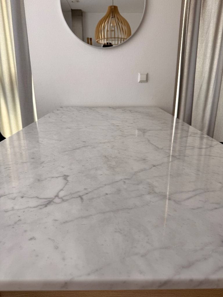Marmeren tafel, Ophalen, Overige materialen, 50 tot 100 cm, Vijf personen of meer