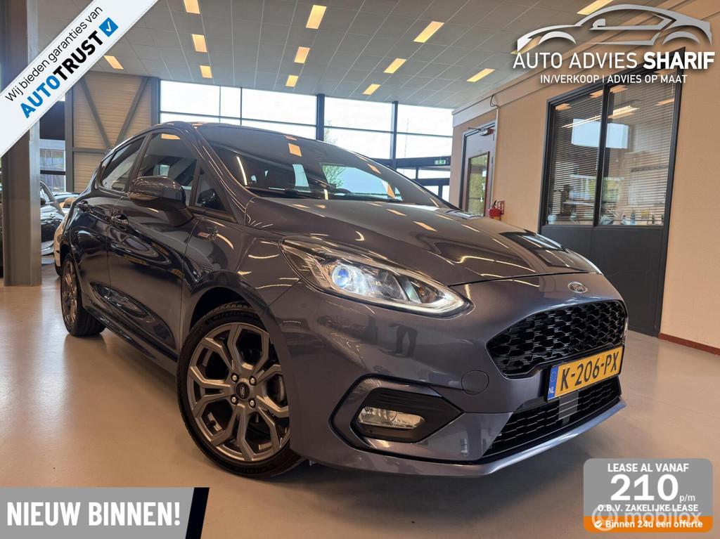 Ford Fiesta 1.0 EcoBoost Hybrid ST-Line Titanium Vol Opties!, Auto's, Voorwielaandrijving, Gebruikt, Euro 6, Blauw