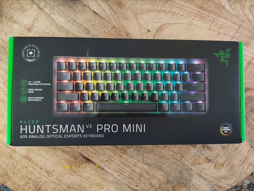 Razer Huntsman V3 Pro Mini Gaming Toetsenbord Nieuw, Verlichte toetsen, Nieuw, Ophalen of Verzenden, Razer
