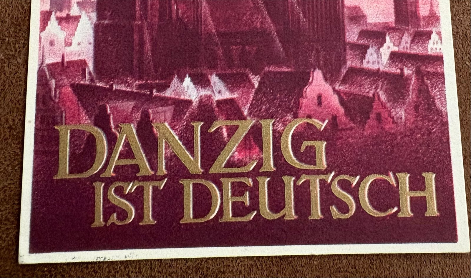 Originele WOII Ansichtkaart: Danzig Ist Deutsch (1939), Ophalen of Verzenden, 1920 tot 1940, Gelopen, Duitsland