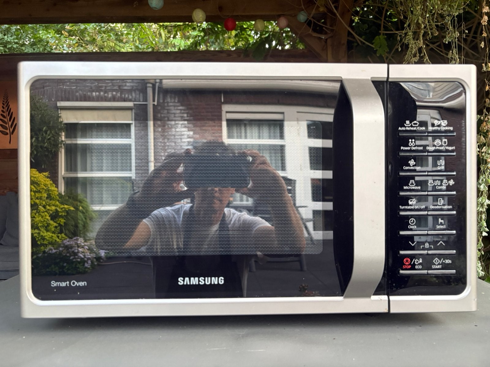 Samsung combi magnetron/oven, Witgoed en Apparatuur, Ophalen, Combimagnetron, Gebruikt, Draaiplateau
