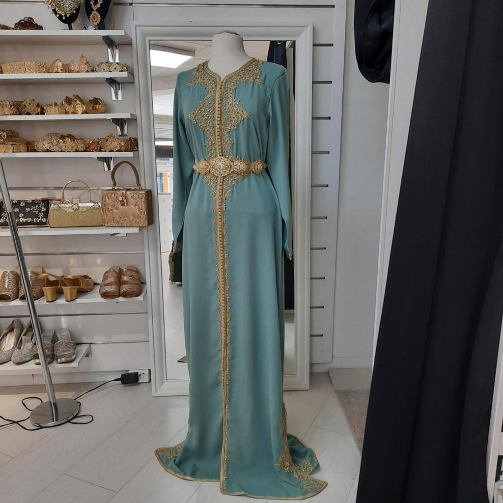 Marokkaanse takchita caftan, Ophalen of Verzenden, Nieuw, Blauw, Overige typen