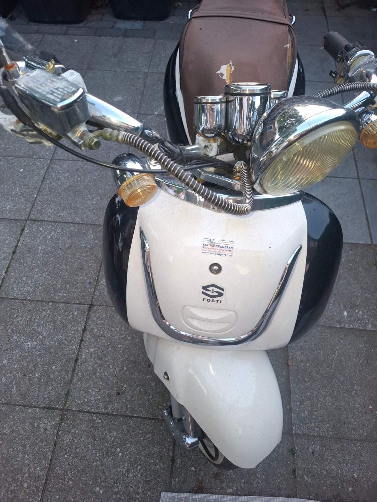 Retro scooter, Fietsen en Brommers, Scooters | SYM, Ophalen, Gebruikt, Benzine, Overige modellen