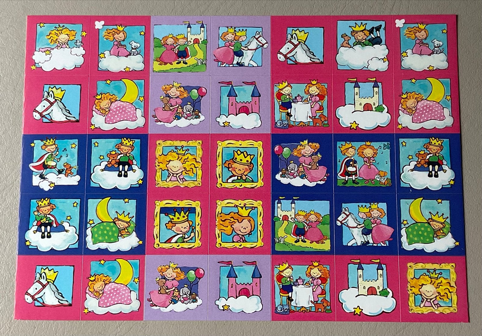 2 verschillende stickervellen prinses en prins De Stulp, Ophalen of Verzenden, Nieuw, Overige typen