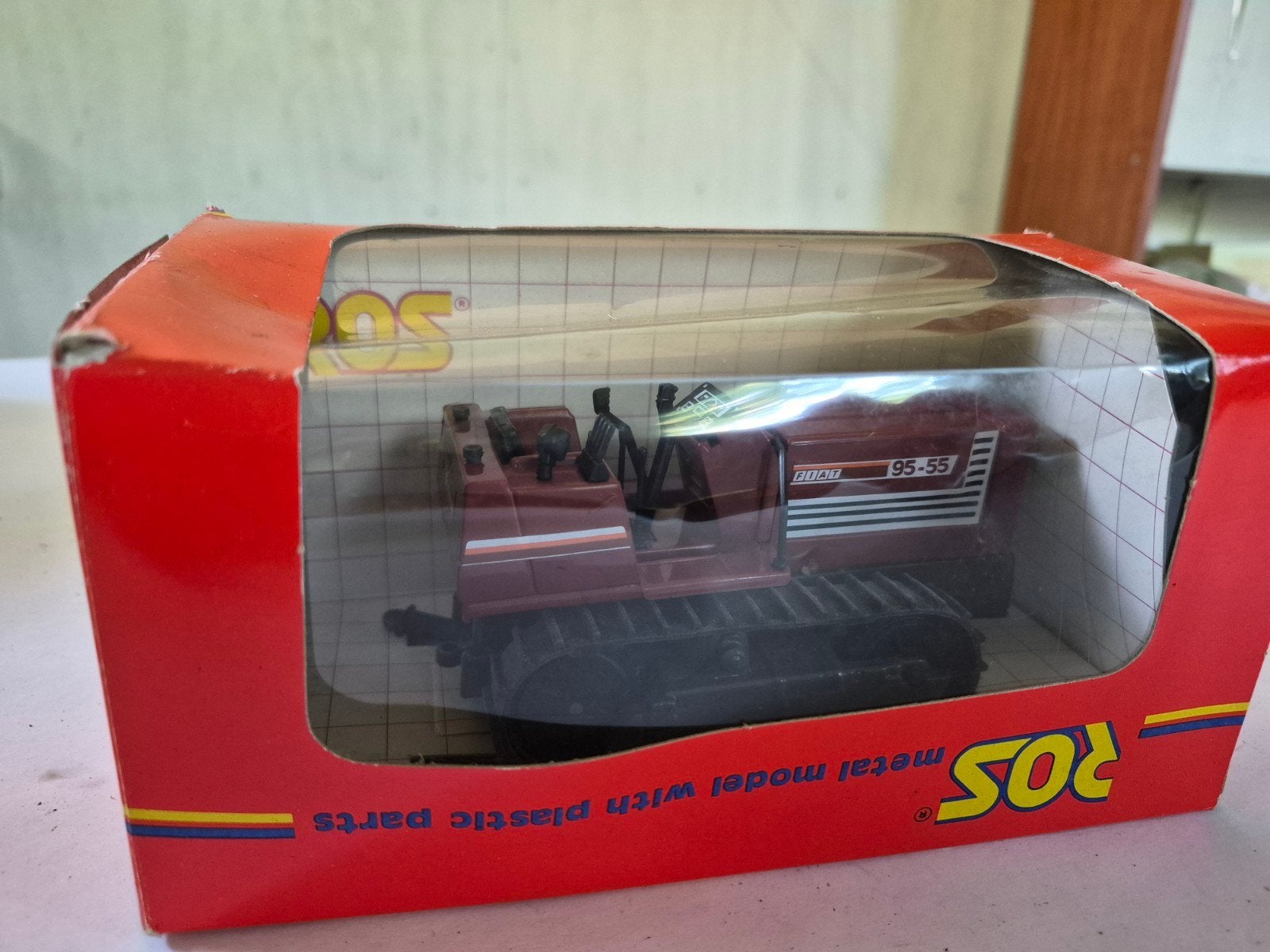 ROS Fiat 95-55 Rupsband Tractor Model 1:32 Nieuw in doos, Ophalen, Nieuw