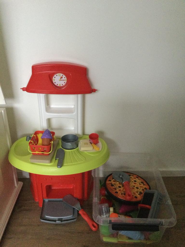 Leuke kinder speelkeuken met accessoires, Ophalen of Verzenden, Zo goed als nieuw, Kunststof, Speelkeuken