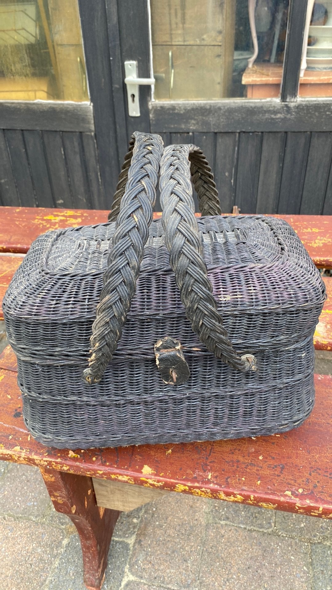 Brocante perronmandje, Antiek en Kunst, Curiosa en Brocante, Ophalen of Verzenden