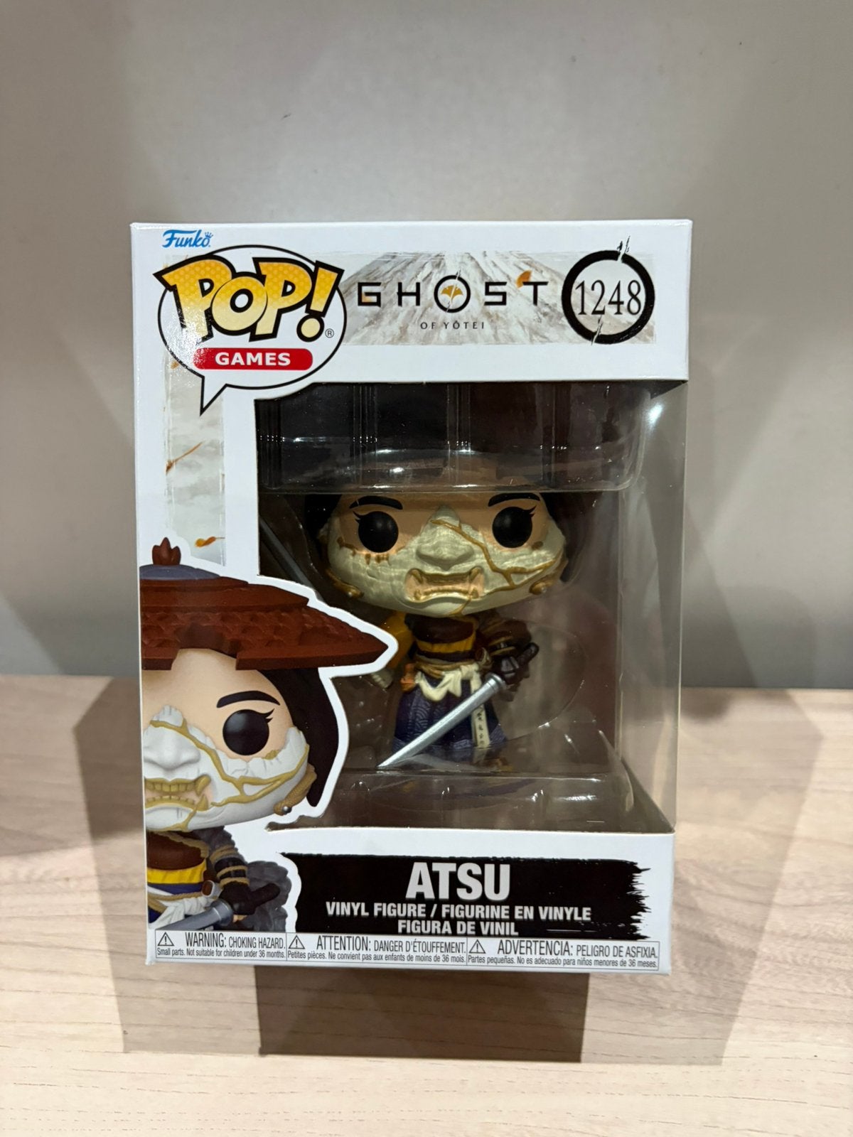 Funko Pop! Games Ghost of Yōtei – Atsu #1248 Vinyl Figure, Funko Europe, Ophalen of Verzenden, Zo goed als nieuw, 4th floor, 1 Queen Caroline St, London W6 9YN, Verenigd Koninkrijk