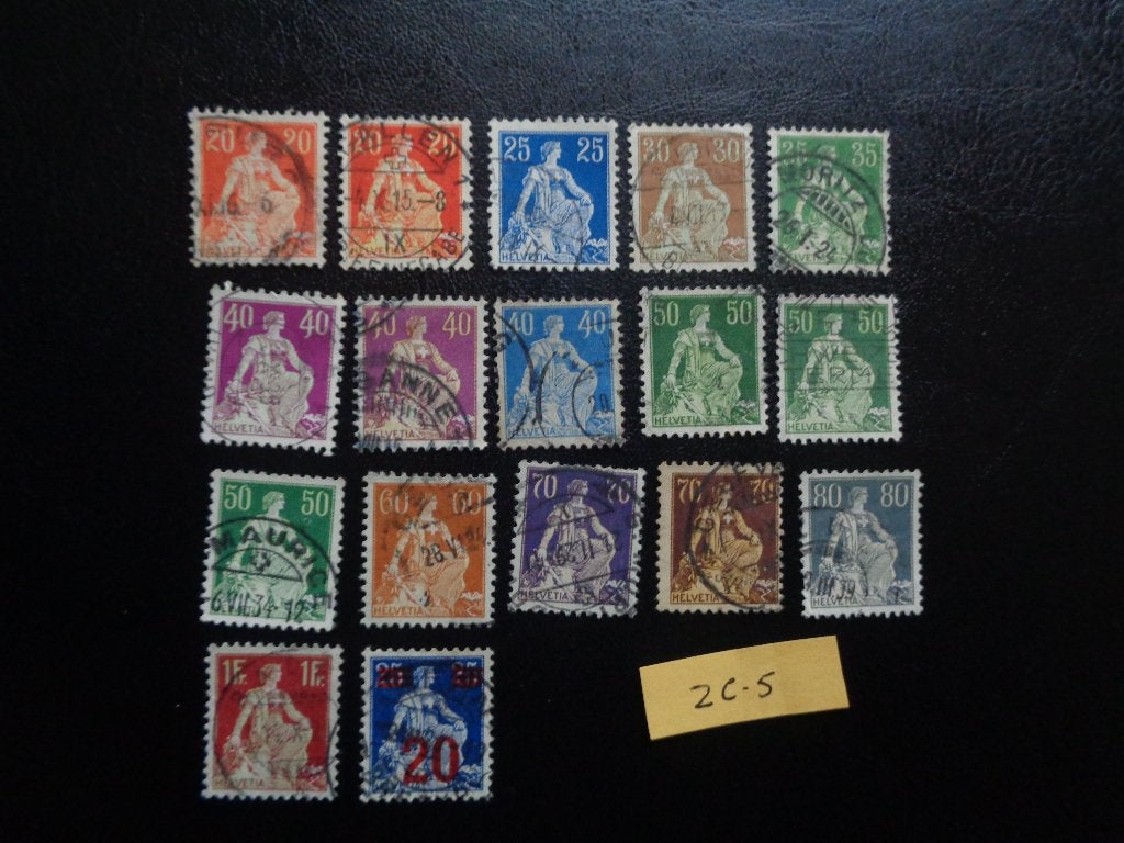 zwitserland - helvetia (zc-5), Ophalen of Verzenden
