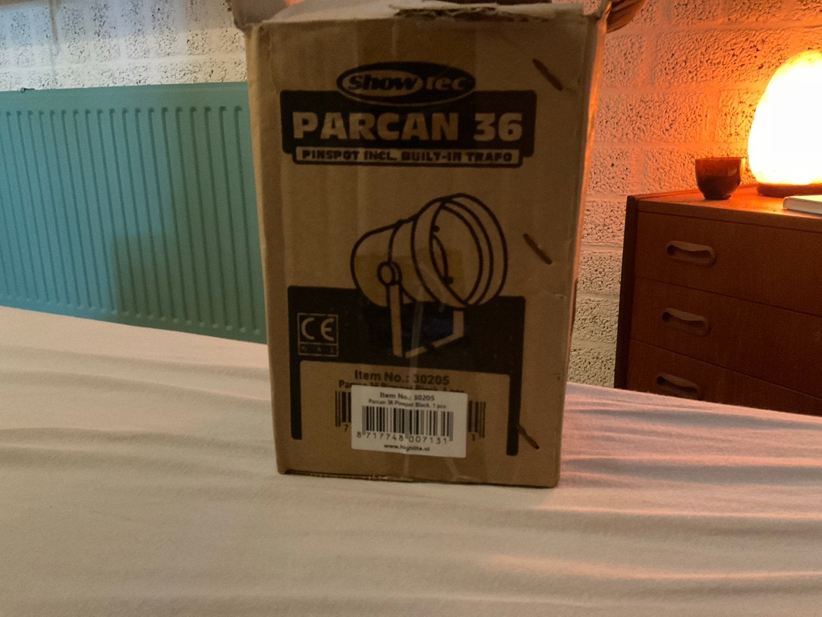 Showtec Parcan 36 Pinspot - Zwart, Nieuw in doos, Metaal, Overige merken, Zwart, Nieuw