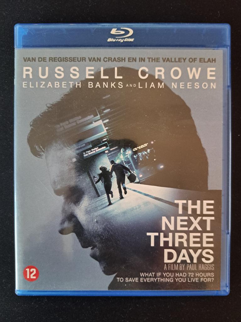 The Next Three Days - Blu-ray (Russell Crowe), Cd's en Dvd's, Blu-ray, Ophalen of Verzenden, Zo goed als nieuw, Thrillers en Misdaad