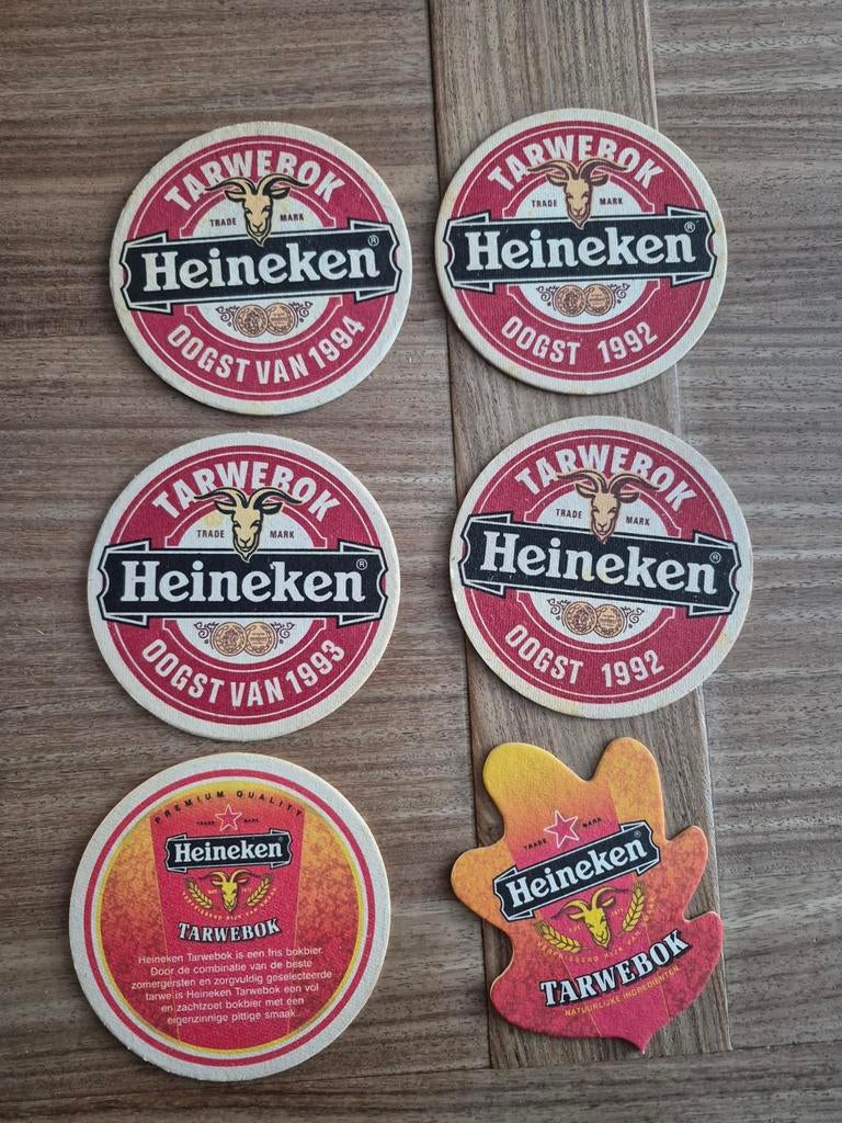 Heineken Bokbier Viltjes - Diverse Jaren, Verzamelen, Ophalen of Verzenden, Gebruikt, Viltje(s), Heineken