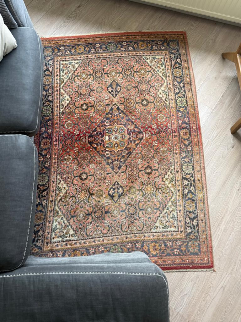 Authentiek Perzisch tapijt - 137x200cm - Gebruikt, Ophalen, 100 tot 150 cm, Zo goed als nieuw, 150 tot 200 cm