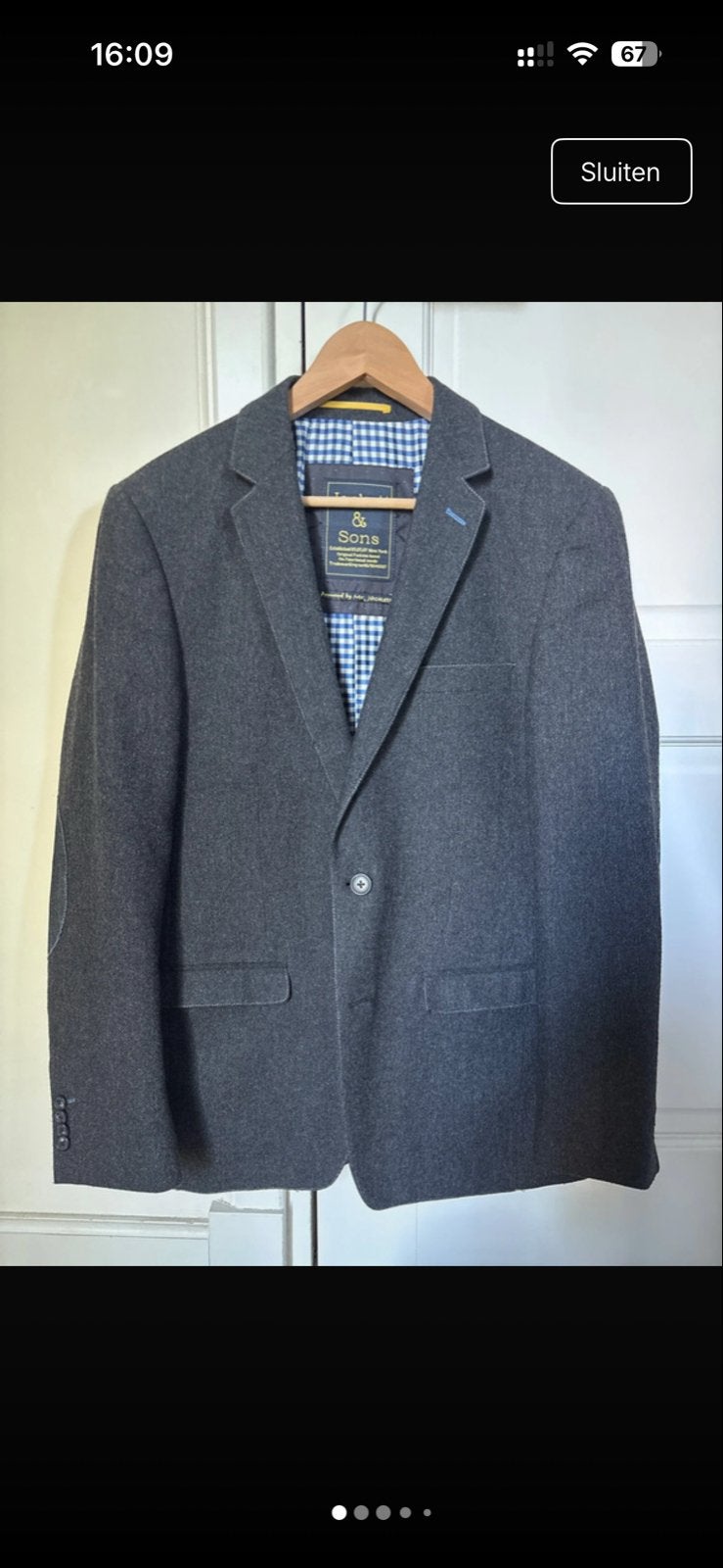 Jackett & Sons Colbert - Maat 50, Ophalen of Verzenden, Zo goed als nieuw, Maat 48/50 (M), Grijs