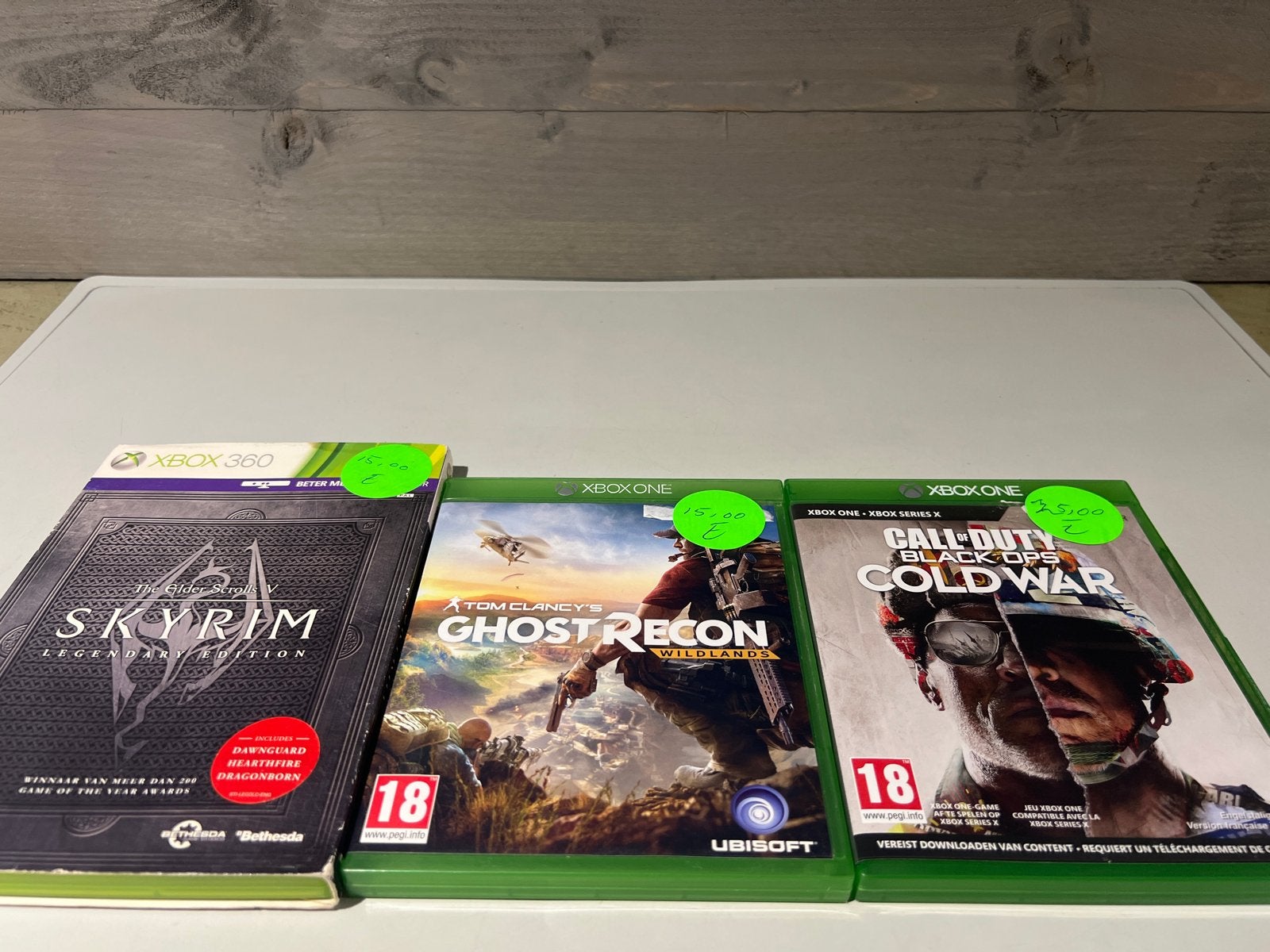 Xbox Games: Skyrim, Ghost Recon, Call of Duty Cold War, Online, Vanaf 18 jaar, N, 1 speler