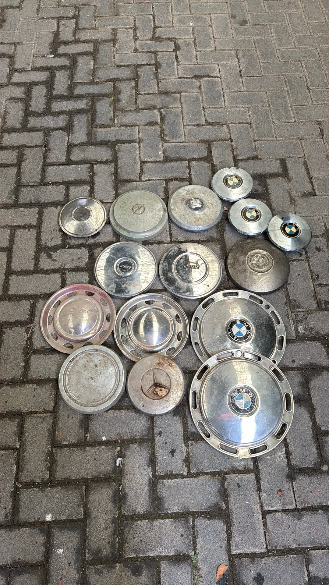 16x wieldop jaren 70&80 oa bmw/fiat/vauxhall/opel, Ophalen, Gebruikt