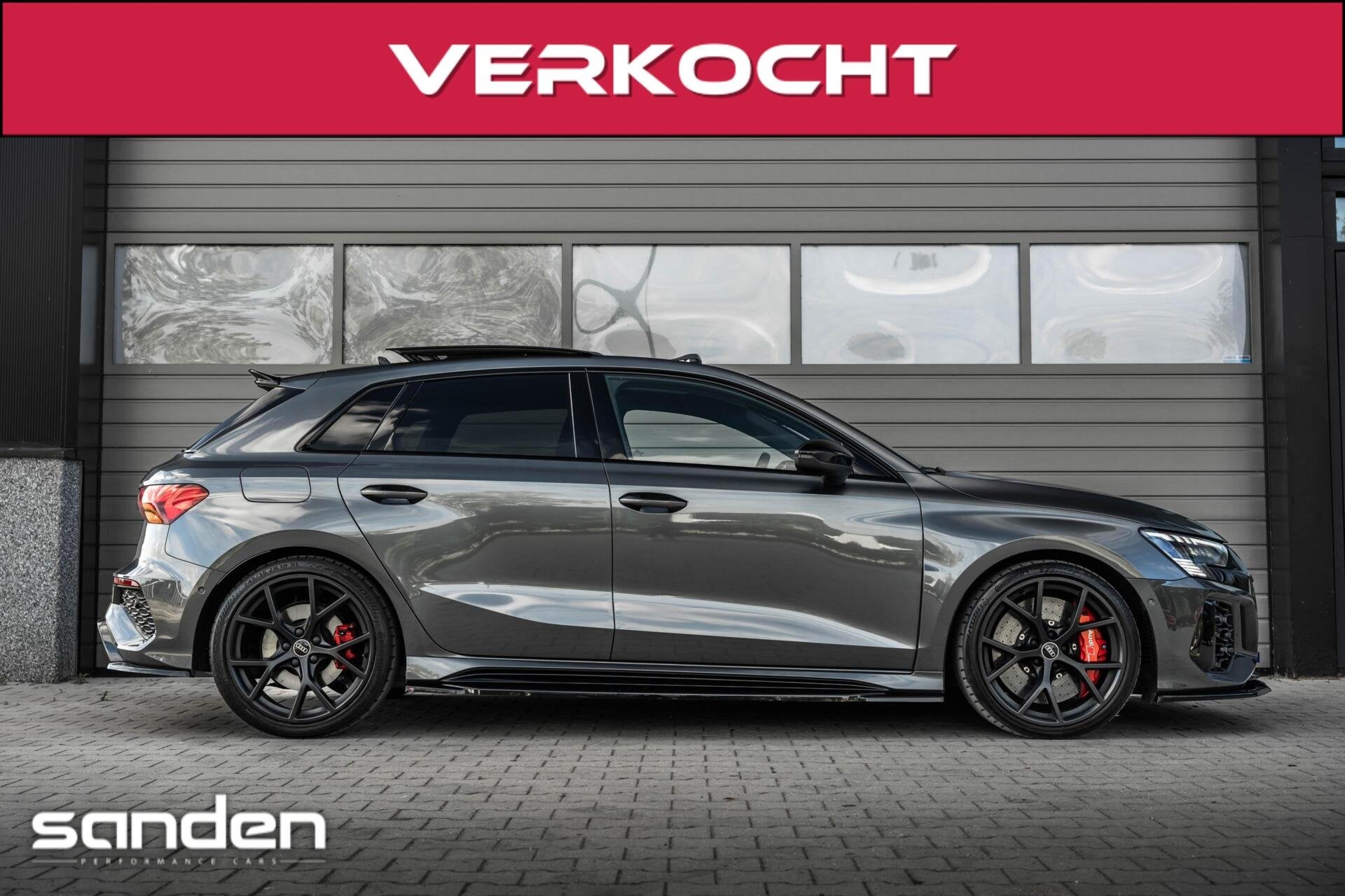 Audi RS3 2.5TFSI quattro|Ceramic|Pano|B&O|HUD|Maxton|Massage, Auto's, Audi, Automaat, Zwart, RS3, 1545 kg