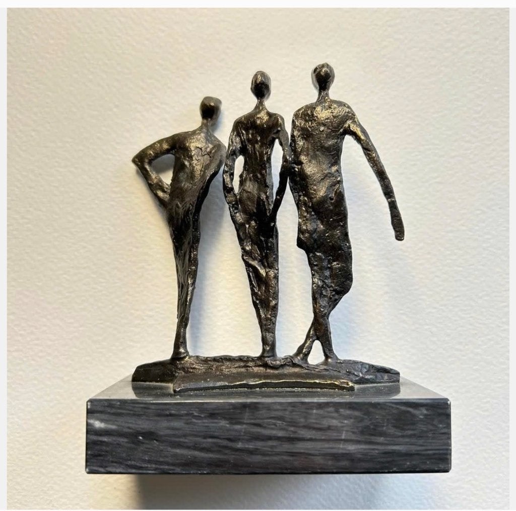 Bronzen beeld “vriendschap” Ammerlaan Artihove, Ophalen of Verzenden