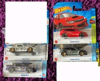 Hot Wheels Subaru en Mazda modellen., Ophalen of Verzenden, Nieuw, Auto