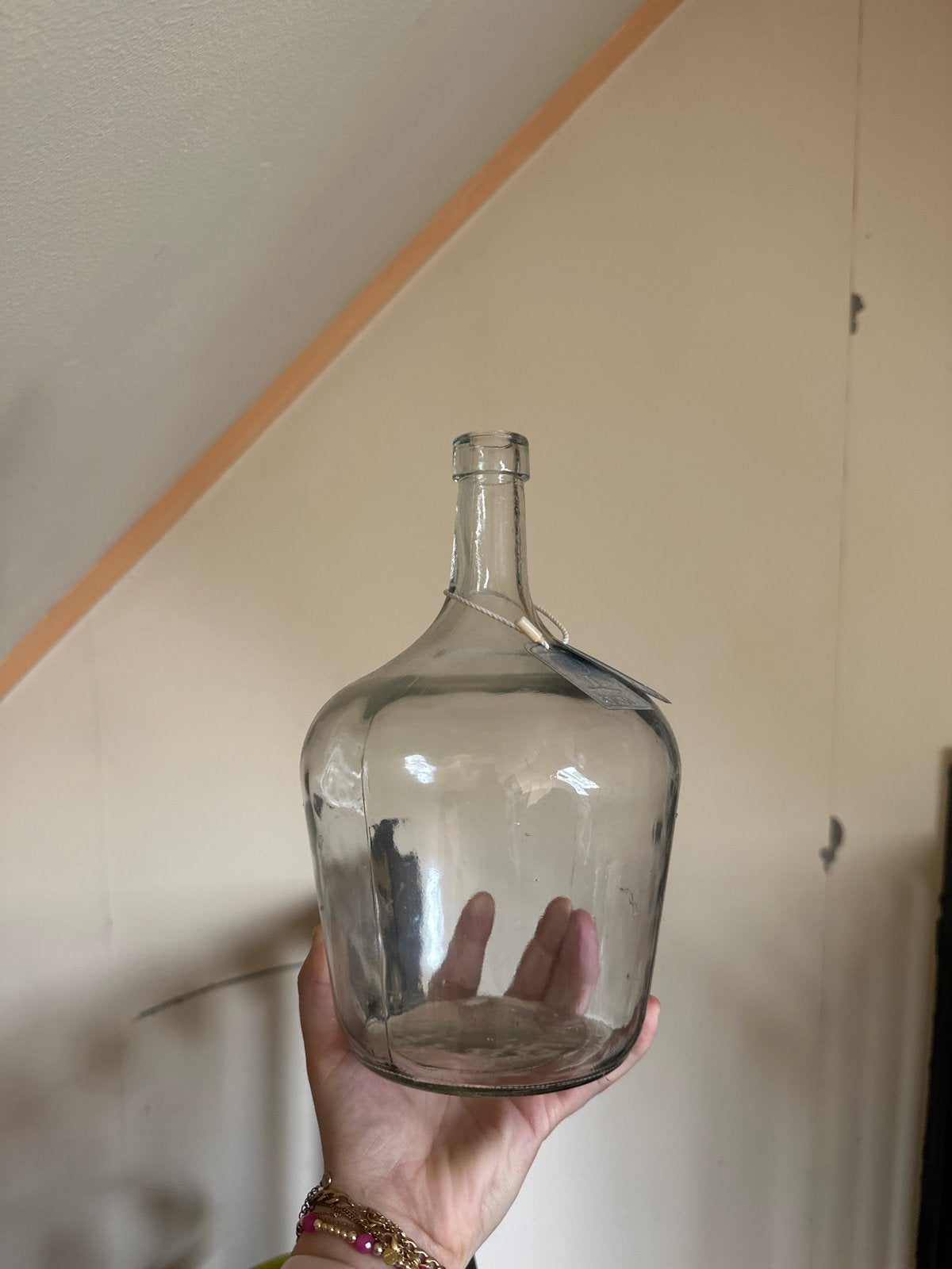 Vintage glazen fles / karaf - Decoratief item, Ophalen