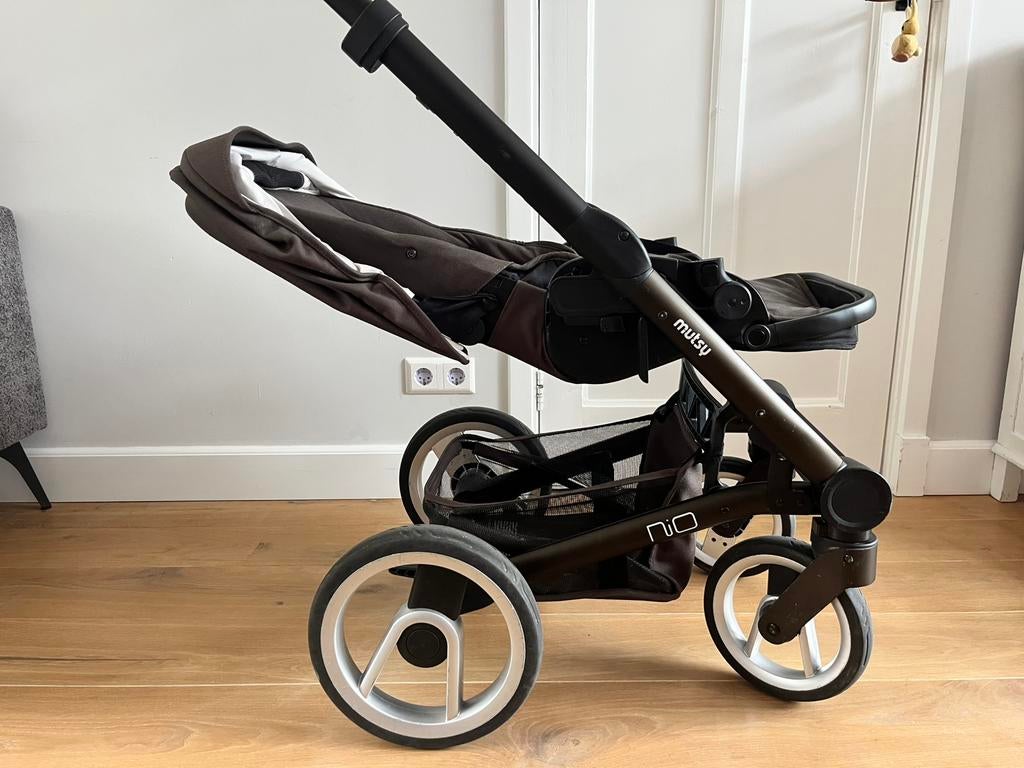 2 in 1 kinderwagen Mutsy Nio groen compleet met adapters, Ophalen, Gebruikt, Combiwagen, Mutsy
