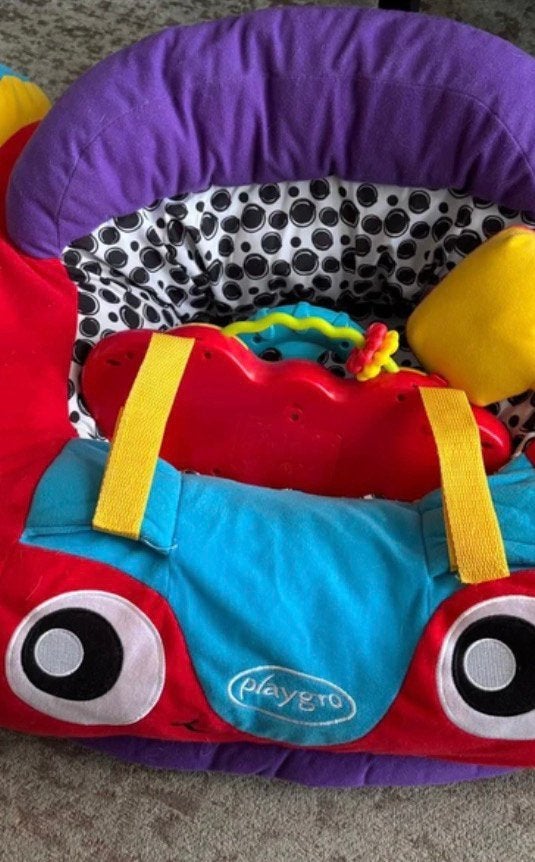 Playgro speelgoedauto/kussen, Ophalen, Gebruikt