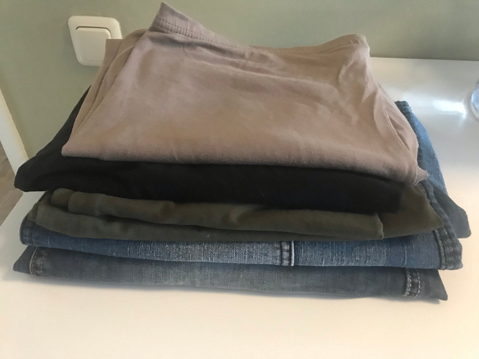 Gratis: 2 dames jeans rokjes (42/46), setje rokje/hempje L,, Ophalen, Gedragen, Maat 42/44 (L), Meerkleurig