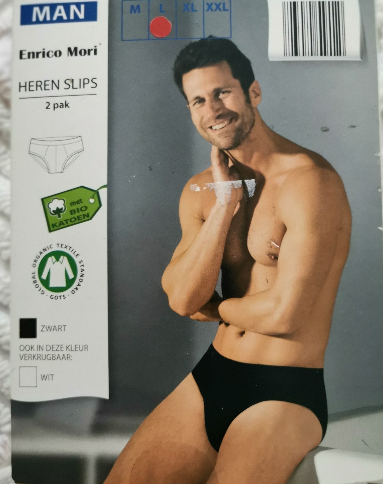 Enrico Mori Heren Slips - 2-pak Zwart - Nieuw, Ophalen of Verzenden, Zwart, Enrico Mori, Slip