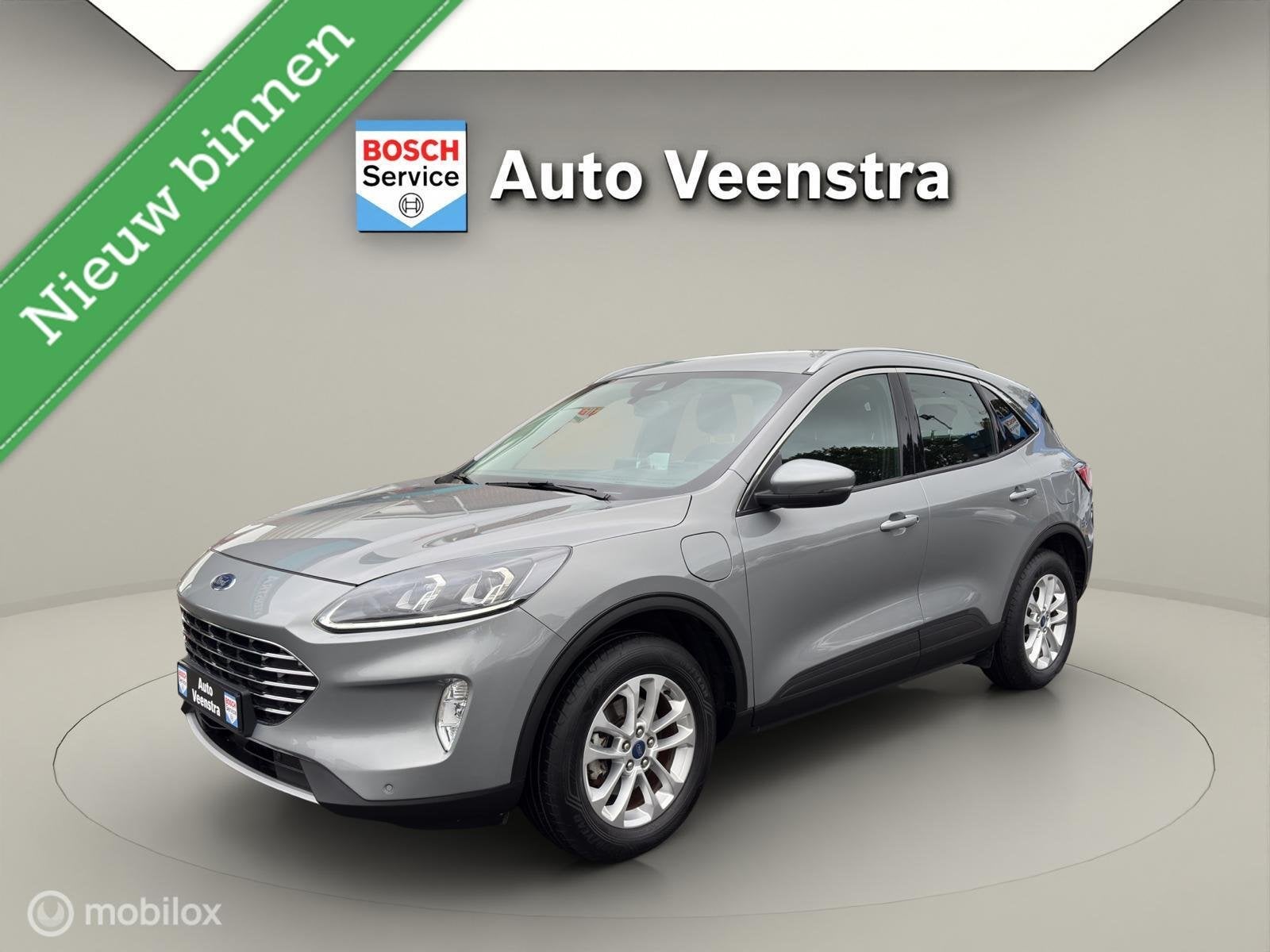 Ford Kuga 2.5 PHEV Titanium|LED|HEAD-UP|STOEL/STUUR.VERW|CAM, Dealer onderhouden, Stof, Gebruikt, Zwart