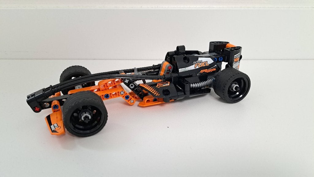 Lego Technic 42026 Zwarte Racer met Instructies, Lego, Compleet, Ophalen of Verzenden, Zo goed als nieuw