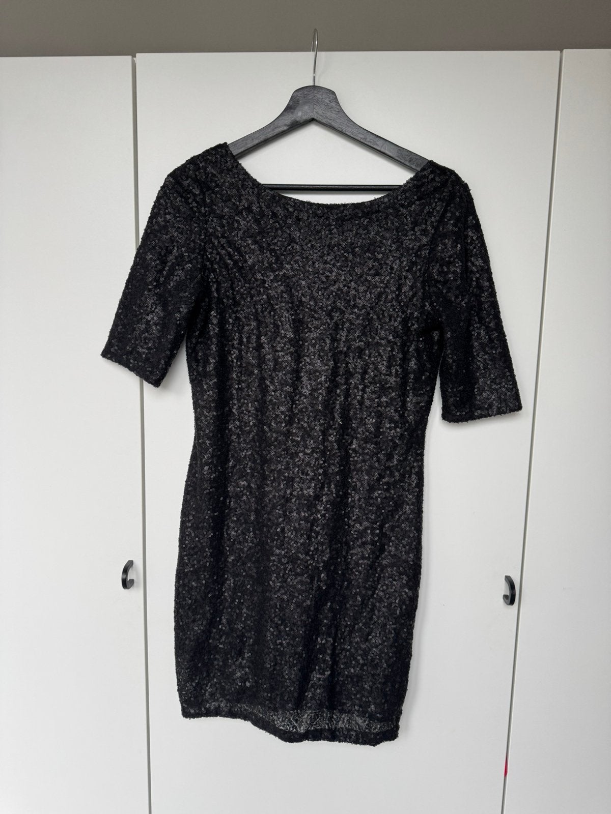America Today feestjurk pailletten zwart maat L, Kleding | Dames, Ophalen of Verzenden, Maat 42/44 (L), Zwart