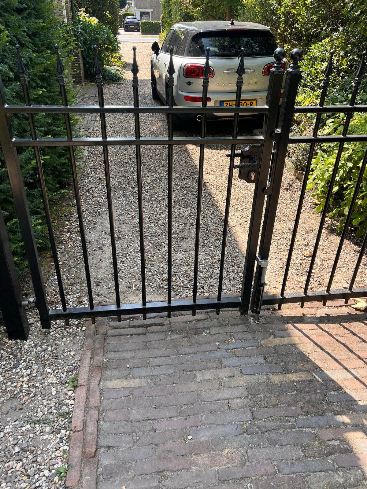 Zwart sierhekwerk met poort - Gebruikt, Ophalen, Met poort, Gebruikt, Sierhekwerk