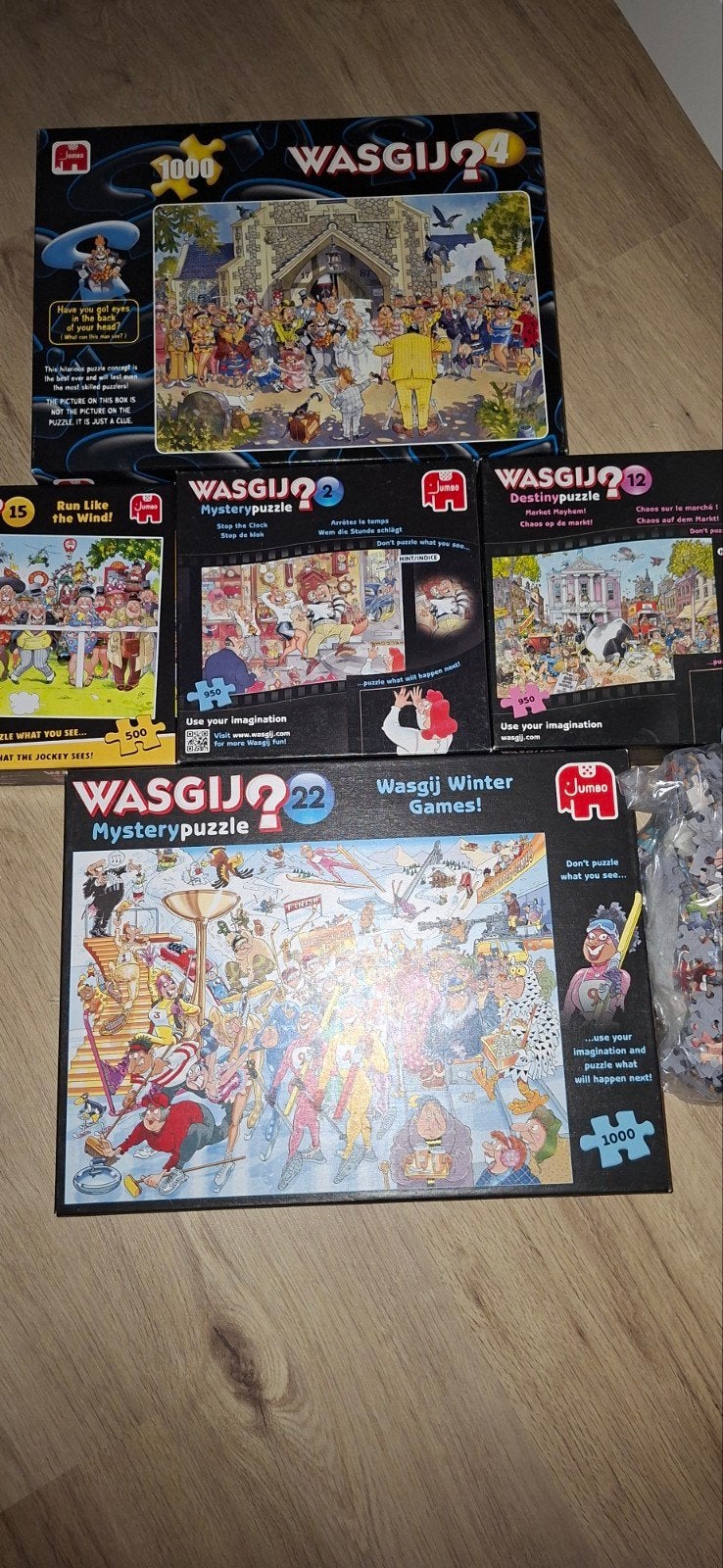 Wasgij puzzels, Hobby en Vrije tijd, Denksport en Puzzels, Ophalen of Verzenden, 500 t/m 1500 stukjes, Zo goed als nieuw