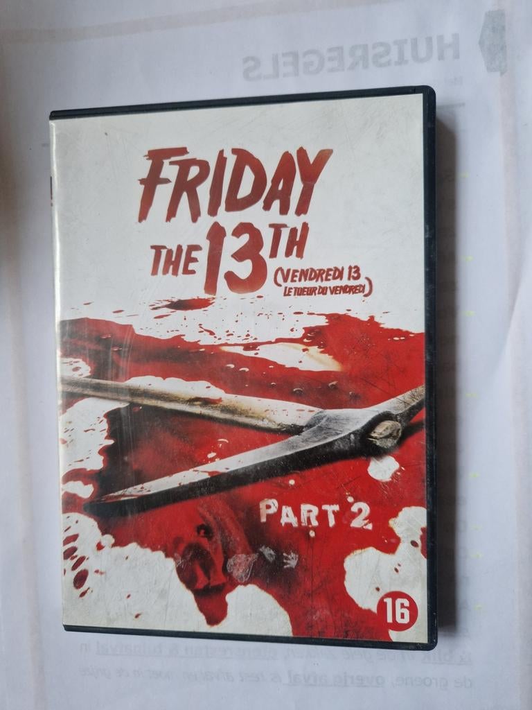 Friday the 13th Part 2 DVD - Horrorfilm, Cd's en Dvd's, Dvd's | Horror, Zo goed als nieuw, Slasher, Vanaf 16 jaar, Ophalen of Verzenden