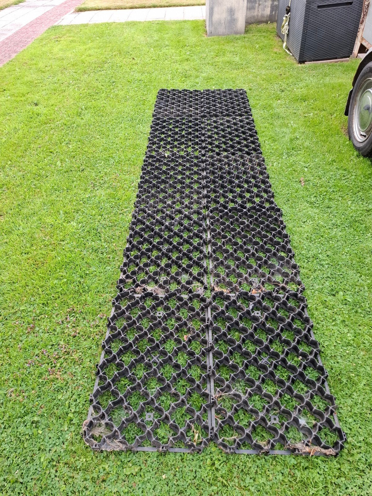 Grasdallen / Grastegels voor oprit of pad, 10 stuks, Ophalen of Verzenden, Gebruikt