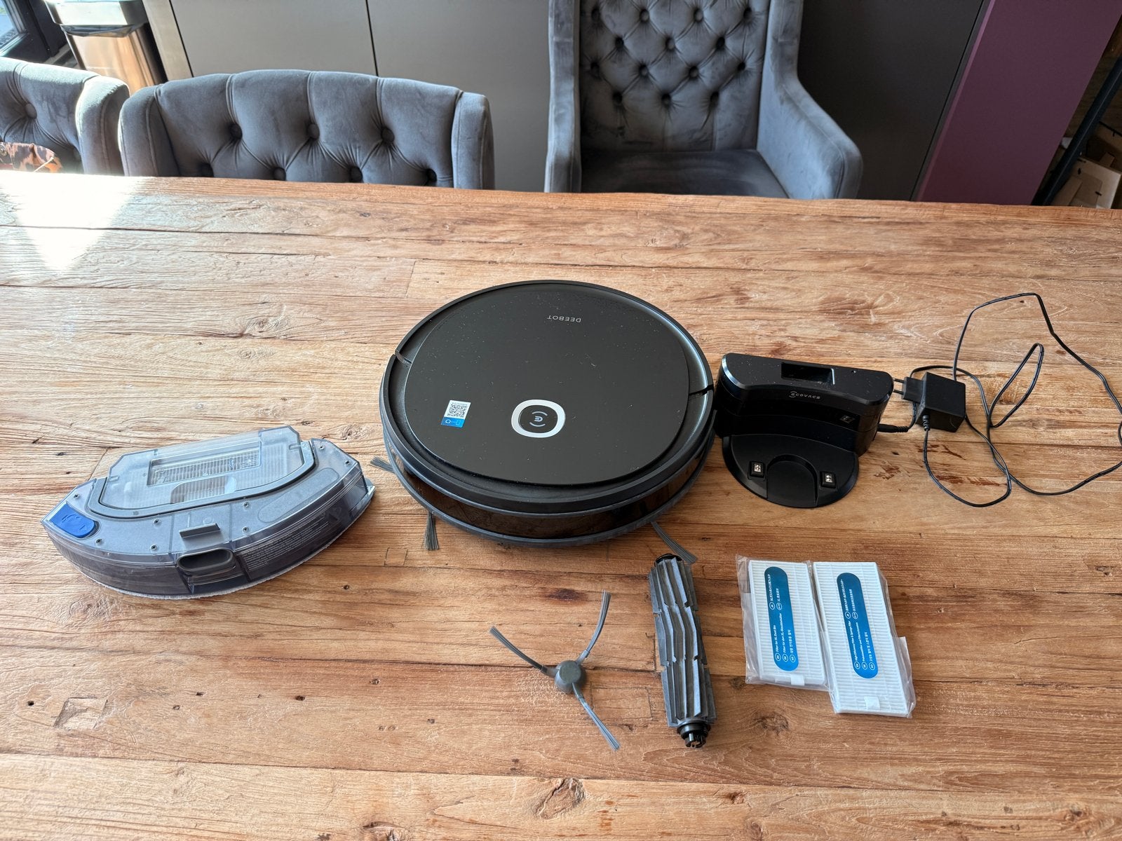 Ecovacs Deebot U2 Pro Robotstofzuiger met Dweilfunctie, Gebruikt, Dweilfunctie, Ophalen of Verzenden, Ecovacs