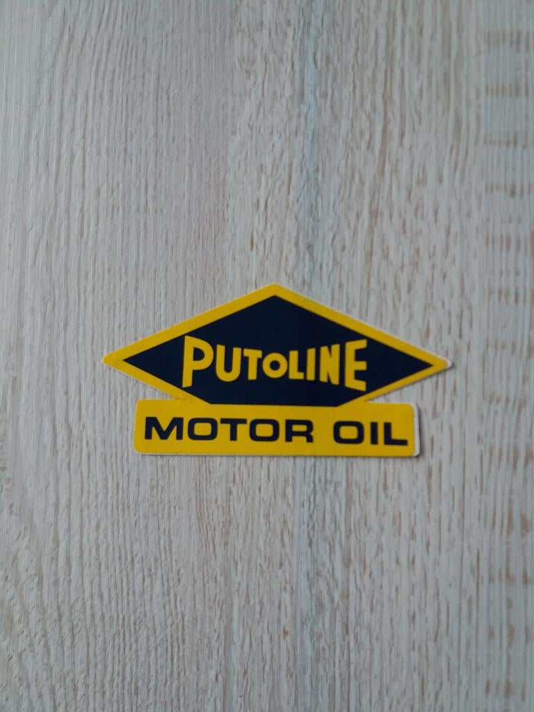 sticker PUTOLINE MOTOR OIL, Verzamelen, Ophalen of Verzenden, Zo goed als nieuw, Merk