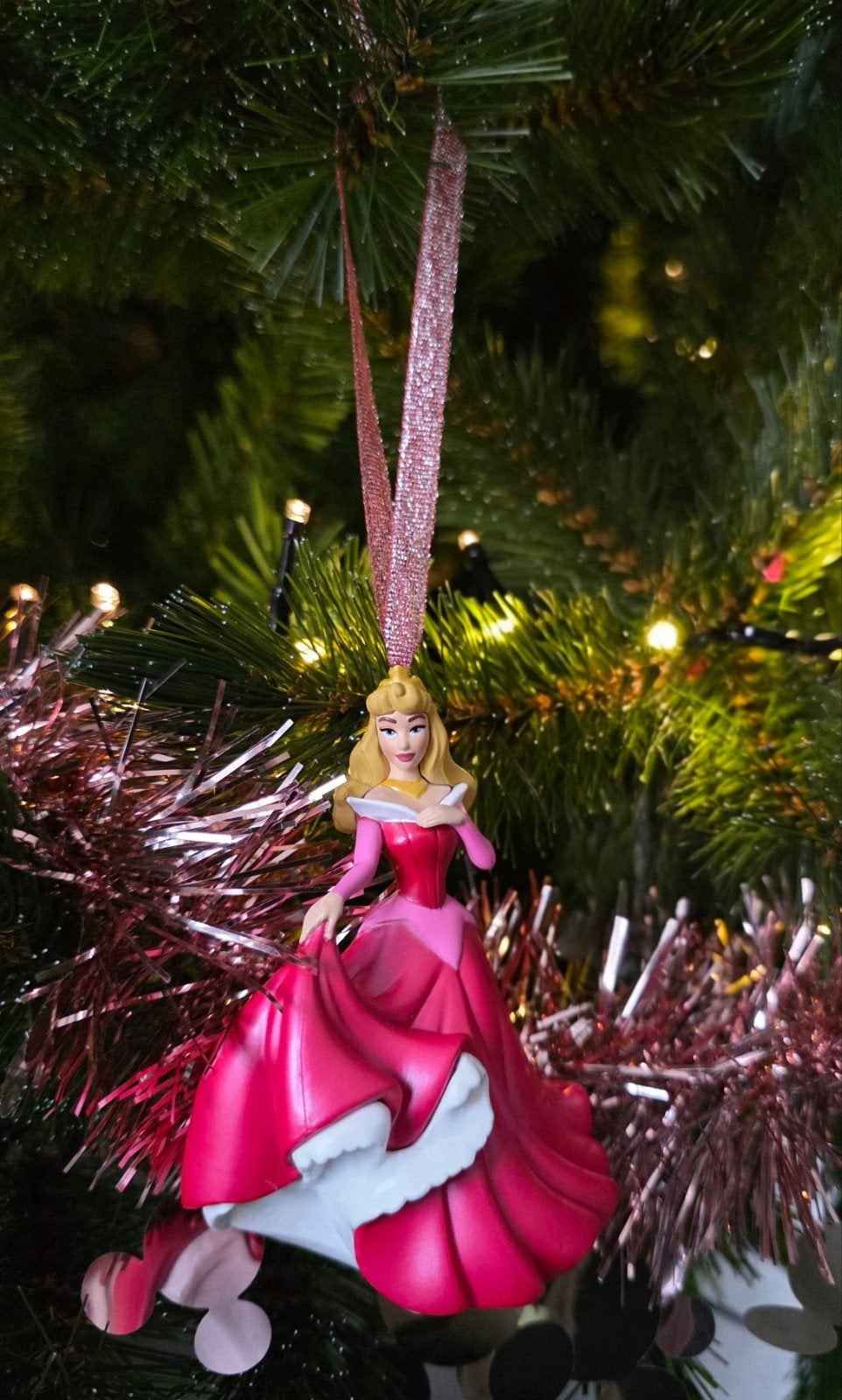 Disney prinses Doornroosje kerst ornament hanger kerstbal, Ophalen of Verzenden, Sneeuwwitje of Doornroosje, Nieuw