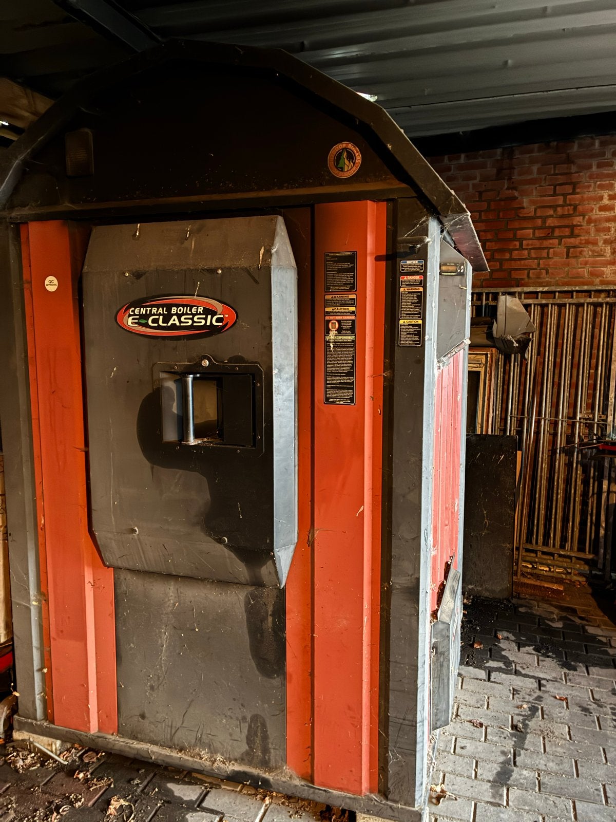E-Classic Central boiler 2300 - Grote houtketel/allesbrander, Doe-het-zelf en Verbouw, Ophalen, Gebruikt, Cv-ketel of Combi-ketel