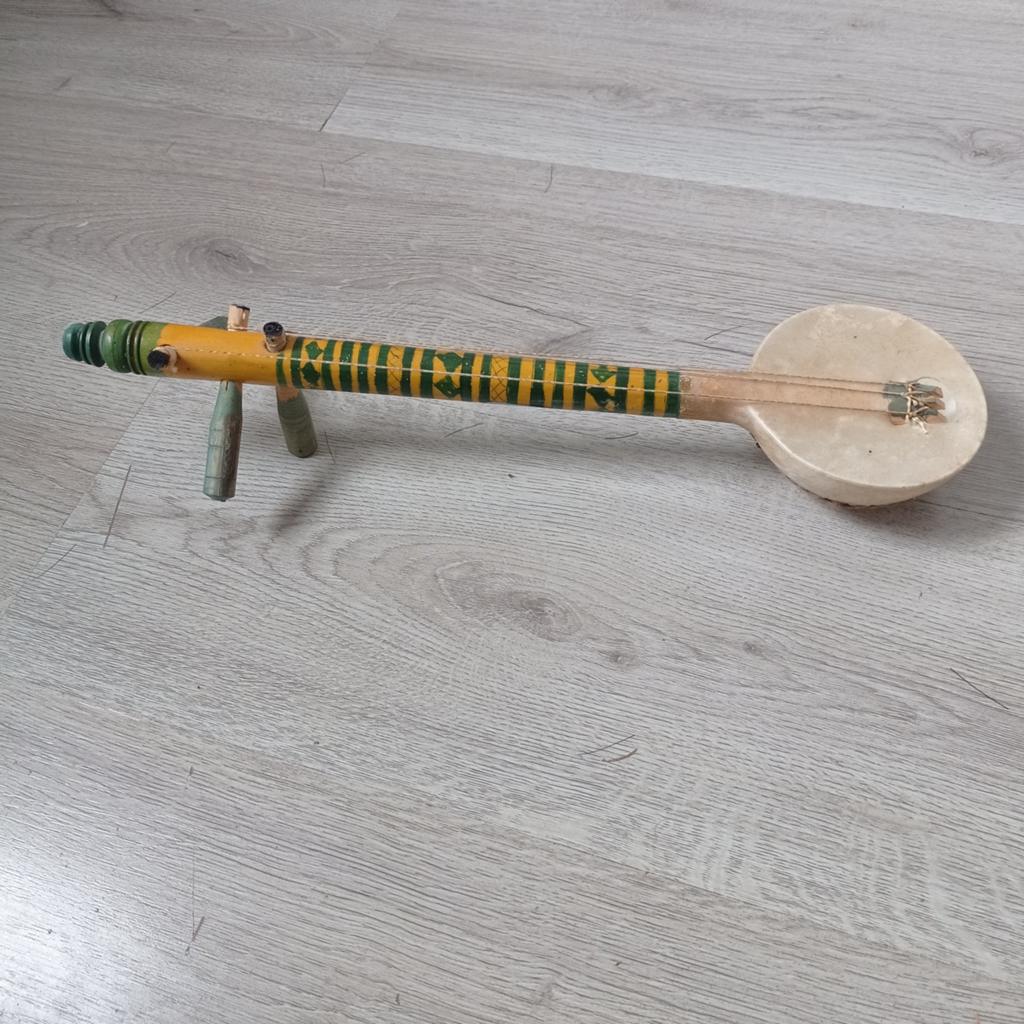 Vintage werkende Lotar 3-snarige Marokkaanse, Muziek en Instrumenten, Percussie, Ophalen of Verzenden, Gebruikt, Melodische percussie