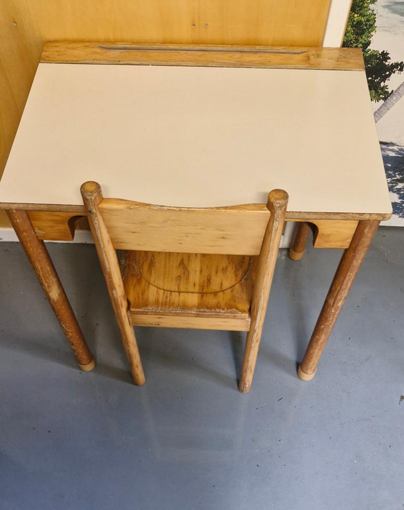 Schulte vintage bureau set, Ophalen, Tafel(s) en Stoel(en)
