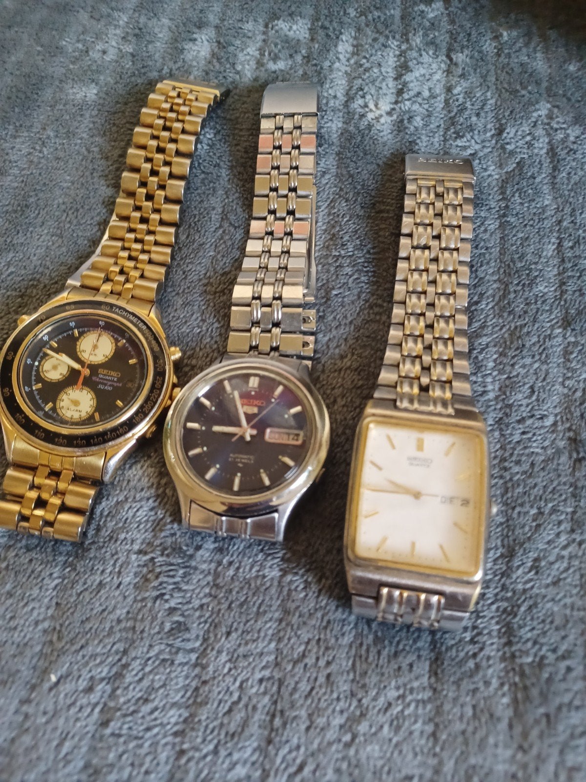 Vintage Seiko Horloges - Drie Klassieke Polshorloges, Ophalen of Verzenden, Staal, Polshorloge, Seiko