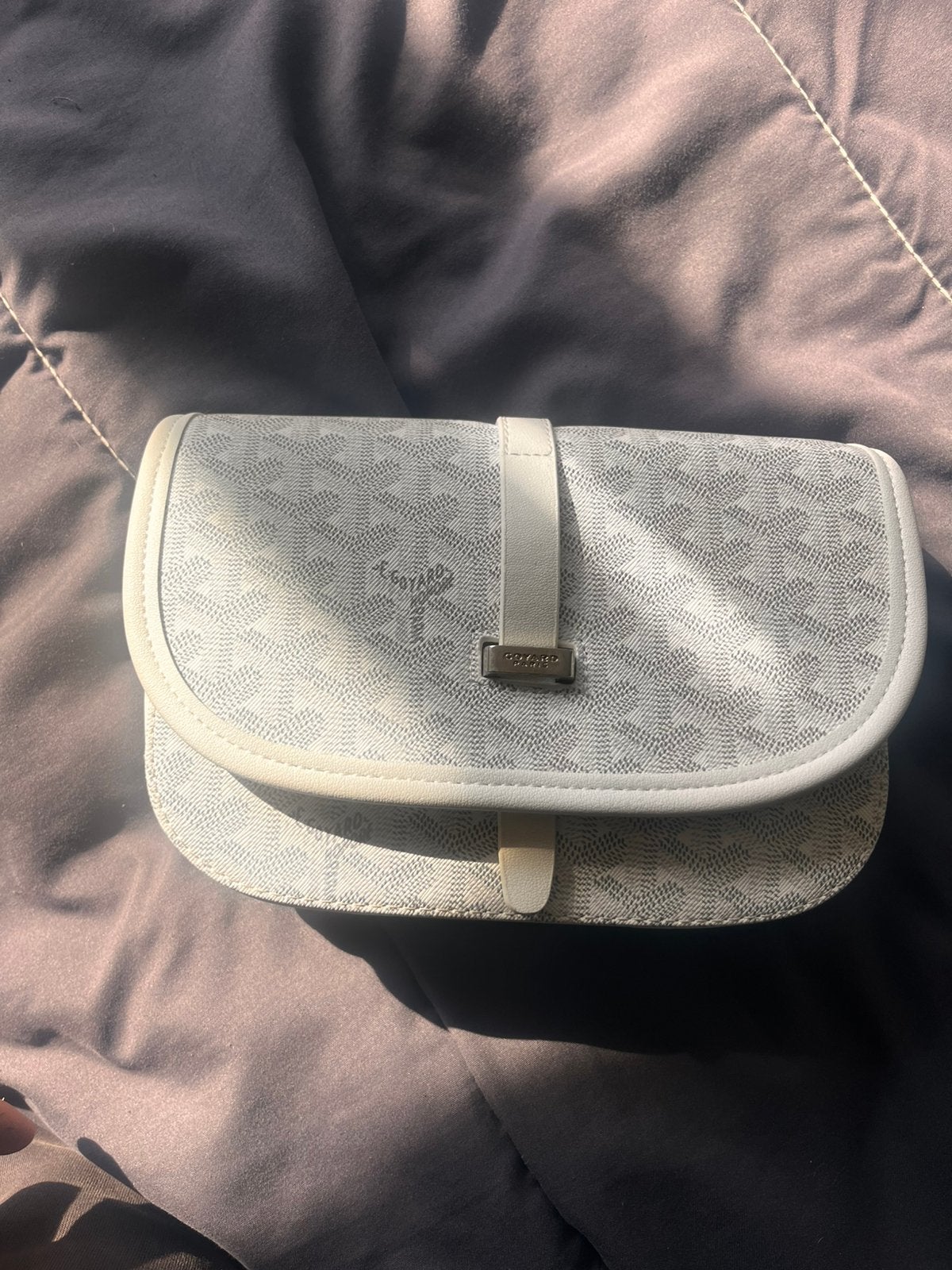 Goyard tas - Zeer mooi, ruilen of doe een leuk bod!, Ophalen, Gebruikt, Wit, Handtas